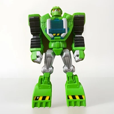 Hasbro Playskool Transformers Rescue Bot Boulder The Construction Bot 2013 Green - Image 1 of 4