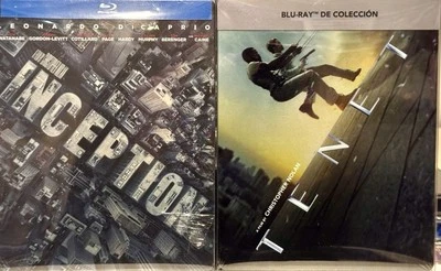 TENET & INCEPTION BR LIMITED Ed STEELBOOKS Christopher Nolan Set SEALED w/CASES - Image 1 of 4