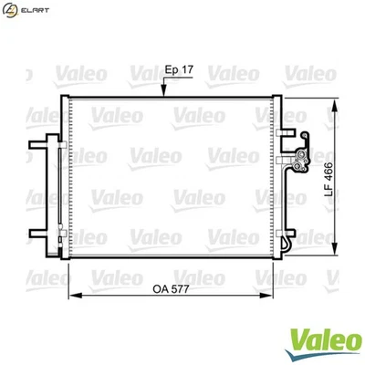 CONDENSER AIR CONDITIONING 814360 FOR FORD AUSTRALIA SEBA 2.3L UFBB/QXBA 2.0L - Image 1 of 4