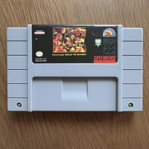 Vintage WWF Raw Super Nintendo SNES Game Cartridge Wrestling Tested Works - Picture 1 of 5