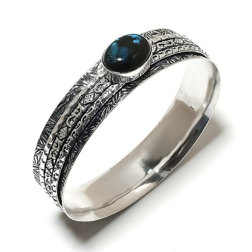 VALENTINO Bracciale in argento sterling 925 fatto a mano con pietre preziose labradorite 7 5" per lei s959