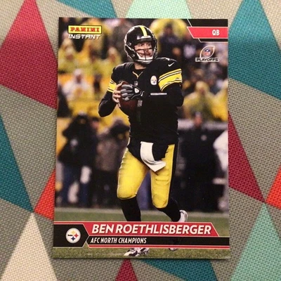 Ben Roethlisberger #306 -  1 of 75 made  AFC North Champions 2017 panini instant - Image 1 of 2