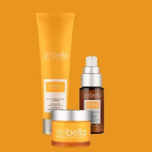 Sei Bella Vitamin C Skincare Set: Cleanser, Serum & Moisturizer Melaleuca NEW - Picture 1 of 5