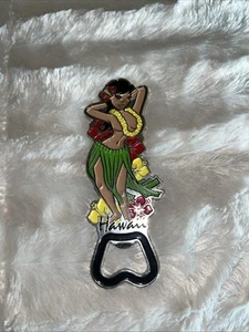 Hawaii Metall Flaschenöffner Hula Mädchen Figur Hawaii Luau KC Geschenk Souvenir - Bild 1 von 1