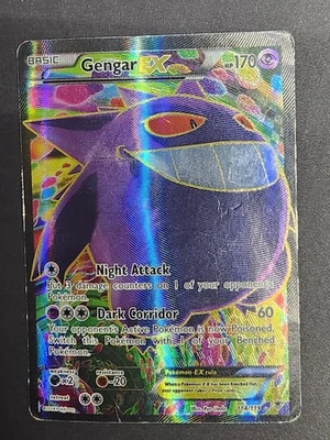 Gengar EX 114/119 Full Art XY Phantom Forces Holo Pokemon TCG - Image 1 of 4
