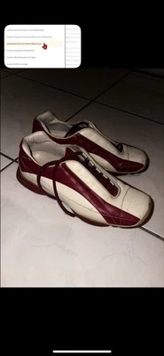 Zapatos Oxford Prada Beige Y Rojo Cuero Usados Raros Talla 8 Foto 1 de 4