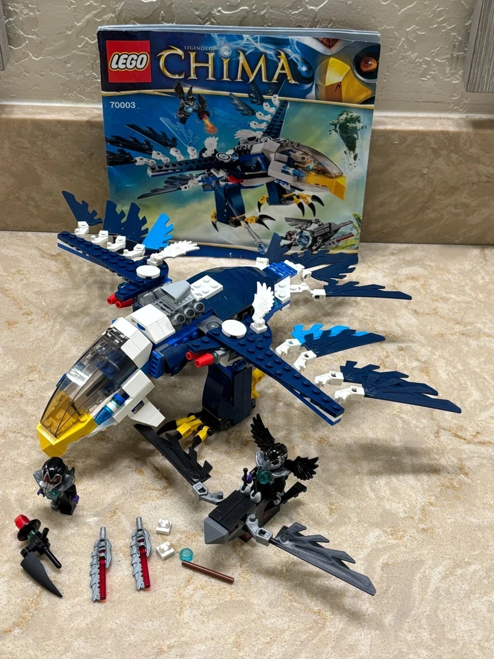 LEGO Legends of Chima 70003 Eris Eagle Interceptor faltando 1 figo/alguns adesivos - Imagem 1 de 4