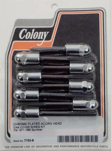 KIT TORNILLO CUBIERTA LEVA CABEZA BELLOTA CROMO HARLEY SPORTSTER Foto 1 de 1