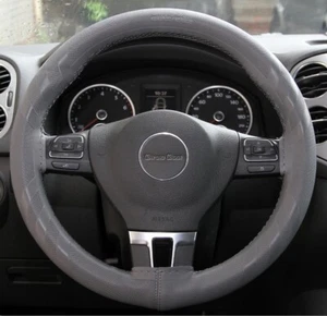 Cubierta envolvente de cuero PVC Stitch On Style gris mejor ajuste y agarre - Imagen 1 de 4