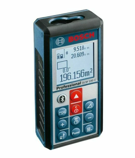 Bosch GLM 100 C Bluetooth Enabled 330-Feet Lithium-Ion Laser Distance and Angle Measure