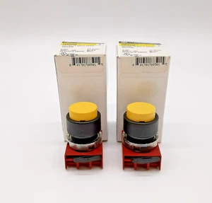 GE P9XPNGS Round Plastic Operator Yellow Lot of 2 - Picture 1 of 3
