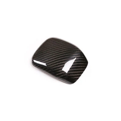Cubierta de perilla de cambio de marchas de fibra de carbono real para Mercedes-Benz Clase A GLA 19-21 Foto 1 de 4