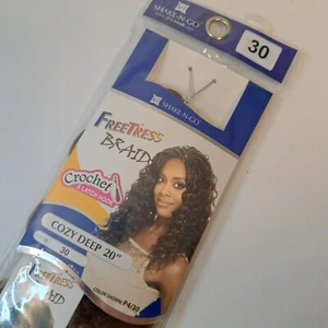 Freetress Bulk Synthetic Hair Braid Cozy Deep 20" Color 30 Shake-N-Go Crochet - Picture 1 of 4