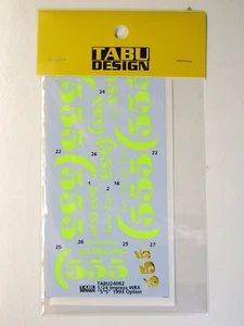 Tabu Design 1:24 Scale Decal Sheet Impreza WRX "5*5" 1993 Option # Tabu24082 - Bild 1 von 2