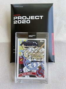 Mike Trout Ermsy Topps Project 2020 4 Encased Box Print Run 2911 Angels Sp Art