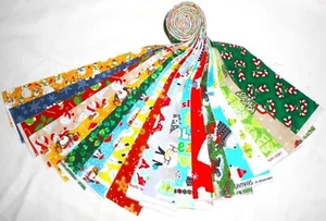 20 2 1/2 Inch Beautiful Christmas #1 Jelly Rolls /1 of each wof - Picture 1 of 1