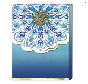 Punch Studio  Azure Medallion  Brooch 75 Sheet Notepad - Picture 1 of 2