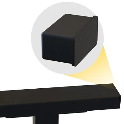 Accesorios de tapa de barandilla de extremo - Tubo rectangular de aleación de aluminio para barandilla 1"x2" Foto 1 de 4