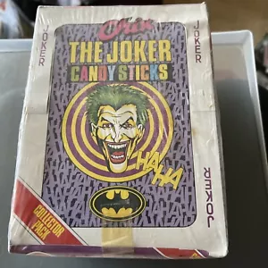 Chix Batman-The Joker Full Counter Box Candy Sticks Pkts 1989 Scarce - Picture 1 of 6