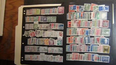 Stampsweis Alemania Bund colección cargada en stock negro est muchos sellos de los años 100 Foto 1 de 4