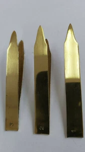LG set of 3 size WINGBURNERS Brass " Caddis " FLY TYING TOOLS - Picture 1 of 3