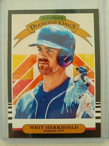 2019 Donruss Baseball #10 Whit Merrifield Diamond Kings Royals Insert Rare - Picture 1 of 2