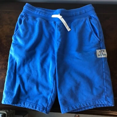 Pantalones Cortos Life is Good Para Hombre S Algodón Jersey Cintura Elástica Cordón Azul Foto 1 de 4