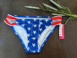 Juniors' Hipster Bikini Bottom - Xhilaration Stars and Stripes Size XS 00 - Picture 1 of 2