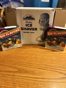 Vintage HAWAII ICE Electric Ice Shaver Model: S400 NOS W Two Packs Of Flavors - Picture 1 of 5