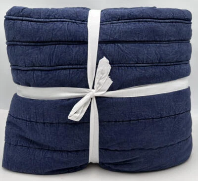 Pottery Barn Teen Rocker FULL / QUEEN Quilt ~ Navy Blue - Image 1 of 2