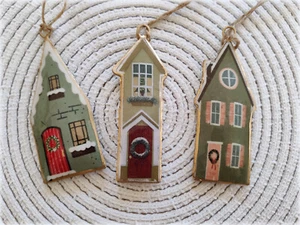 IB laursen ⚜️Haus ⚜️Häuser ⚜️Anhänger 3 Mod. ⚜️Metall ⚜️Advent ⚜️Weihnachten - Bild 1 von 8