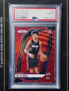2024-25 PRIZM KEL'EL WARE #248 RC RUBY WAVE PSA 8 EDW - Picture 1 of 2