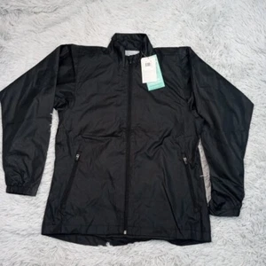 Page & Tuttle Jacket Womens S Black Free Swing Windbreaker Waterproof Pocket New - Picture 1 of 12
