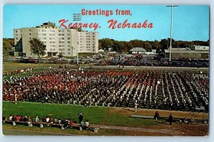 carte postale vintage années 1950 salutations de Kearney Band Day Nebraska correspondance - Photo 1 sur 2