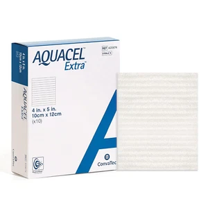 Extra 4"X5" Hydrofiber Absorbant Dressing for Moderate to Highly Exuding Wounds, - Picture 1 of 12