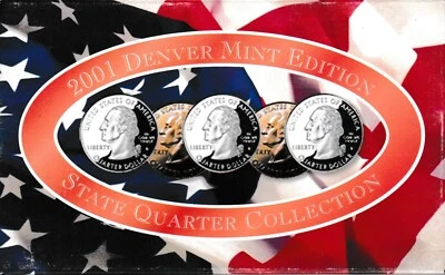 2001 Denver Mint Edition State Quarter Collection Mint Set - Image 1 of 2