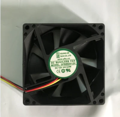 1PCS Inverter Cooling Fan DFB802512H 8025 12V 2.0W  - Image 1 of 2