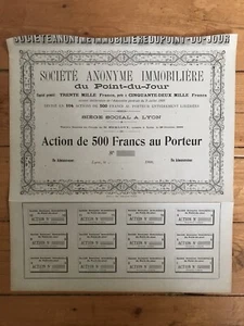 SA Immobilière du POINT-DU-JOUR (LYON 69) (G) - Picture 1 of 1