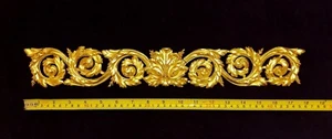 DECORATIVE MOULDING FRENCH  ANTIQUE GOLD GILT OR WHITE RESIN WALL DECORATION - Picture 1 of 9