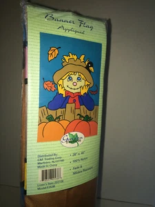 NUEVO NOS Sellado TESOROS DE JARDÍN Apliques CUERVO DE CUIDADO CON CALABAZAS BANDERA 2 - Imagen 1 de 9