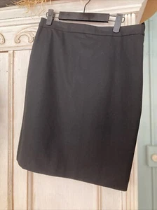 LOFT Black Pencil Skirt Classic Knee Length Work Career Lined NWT Womens 6 - Picture 1 of 5