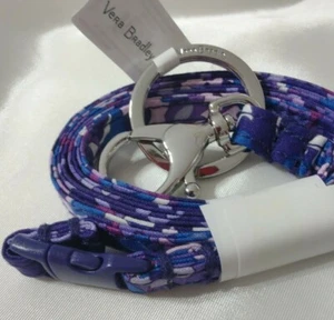 Vera Bradley's BREAKAWAY LANYARD in REGAL ROSETTE, Ring and Lobster Clasp, NWT - Picture 1 of 5