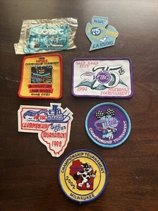 Lot 7 Vintage Rare WIBC Bowling Patches WIBC Championship Tournaments ‘80 ‘90 00 - Picture 1 of 9
