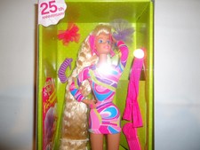 2017 Barbie 25th Anniversary Totally Hair Barbie Blond Doll DWF49 New 