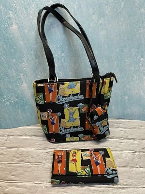 Bolso de animadora vintage con billetera y soporte para lápiz labial. Colores vibrantes. Ver foto Foto 1 de 4