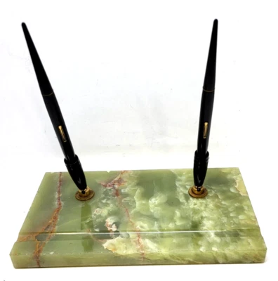 Juego de bolígrafos Waterman's Double Fountain 14kt Tip años 50 con caja original (G31) Foto 1 de 4