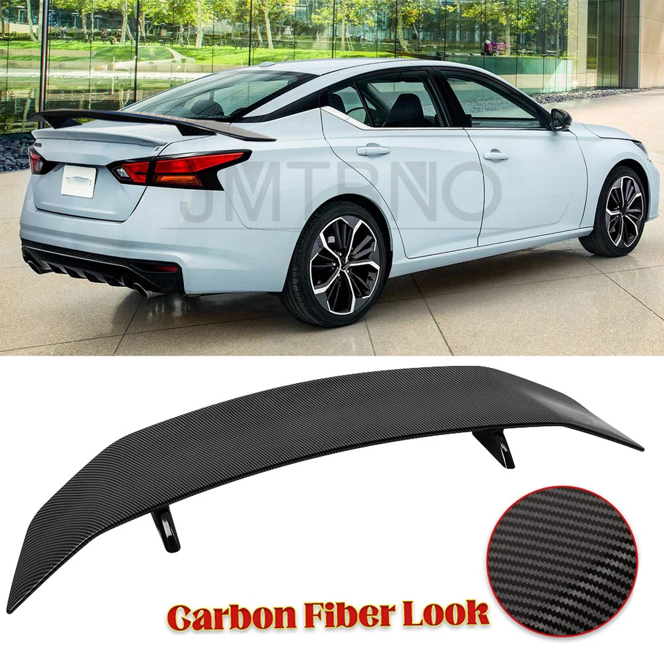 For Nissan Altima Sedan 47" GT Style Rear Trunk Spoiler Racing Wing Carbon Fiber - Image 1 of 4