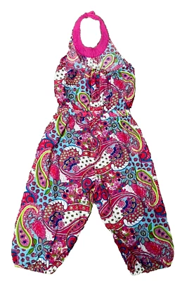 Romper Floral Paisley Girls Monsoon Age 10-11 Years Pocketed  Summer Pretty - Image 1 of 4