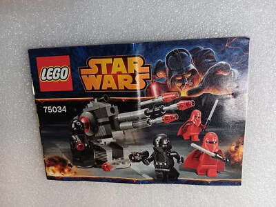 Lego 75034 Star Wars Death Star Troopers No Bricks Instruction Manual Only - Image 1 of 2