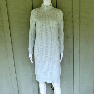 Neu mit Etikett Ann Taylor mintgrünes Pulloverkleid mit Zopfmuster PS Petite Small - Bild 1 von 5